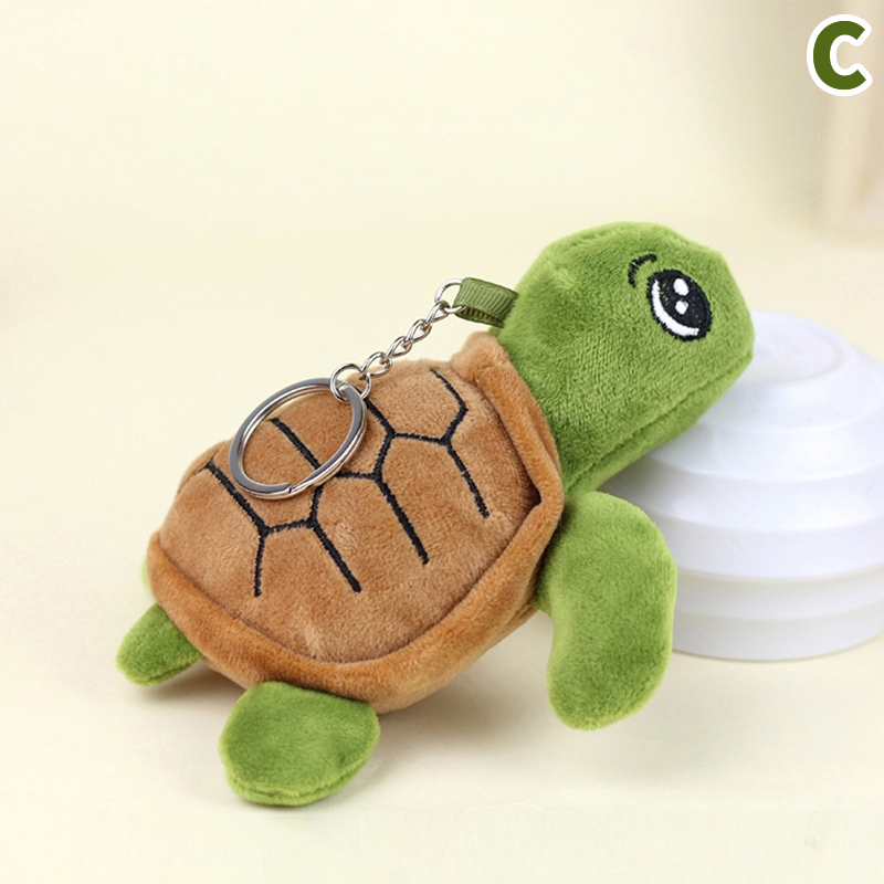 Carabiner Keychain - Pluszowa zabawka żółw, kreskówkowy żółw, zwierzę