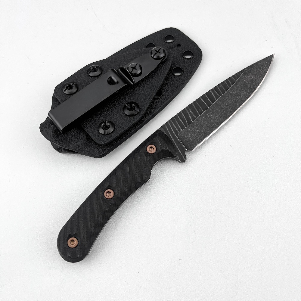 Edc Carry Fixed Blade Knife - Nóż bushcraftowy full tang z ostrzem