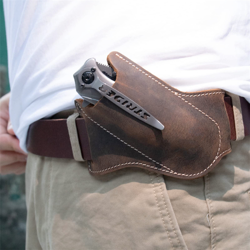 Edc Everyday Carry Knives - 1 szt. Skórzane pochwy na noże