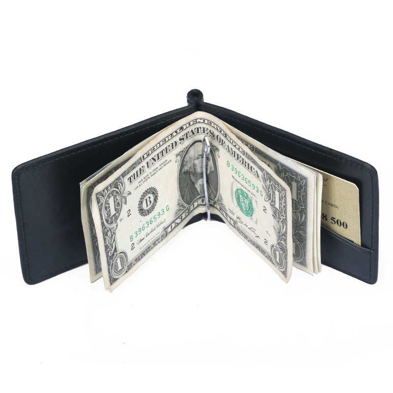 Money Clip Magnetic - Nowy Mini męski skórzany portfel na