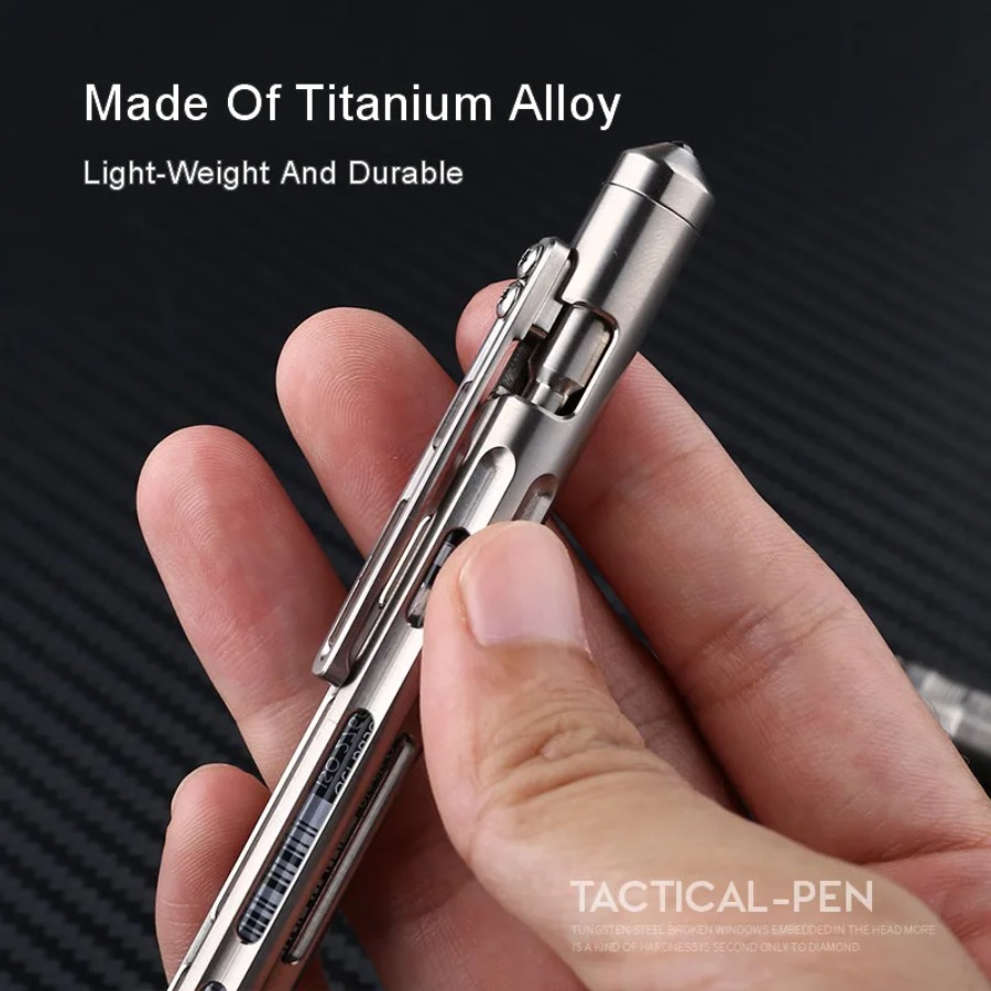 Tytanowy długopis taktyczny 2w – Pen Tactical Glass recenzja i cena