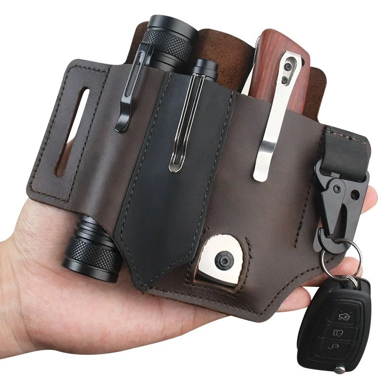 Wieszak na pas ze skóry bydlęc – Edc Carry Pocket Pouch recenzja i cena