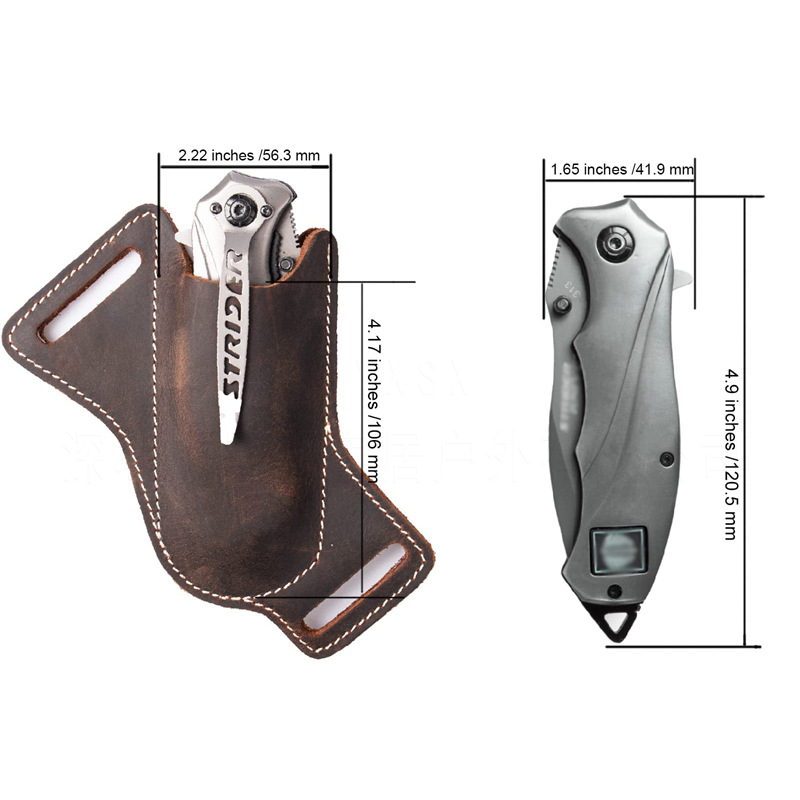 1 szt. Skórzane pochwy na noże – Edc Everyday Carry Knives recenzja i cena