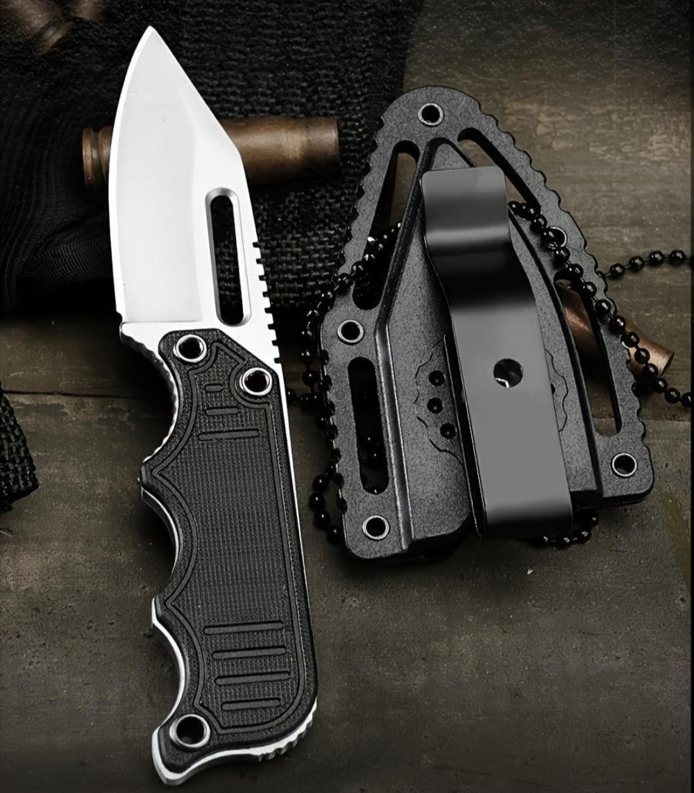Przenośny nóż na szyję z pochw – Edc Carry Fixed Blade Knife recenzja i cena